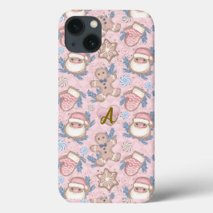 Case-Mate iPhone Case Cookies de Noël rose personnalisés