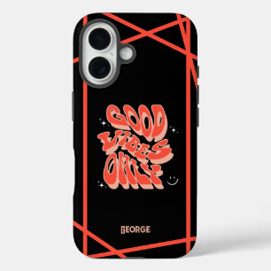 Coques iPhone 16 Cool Bandes positives uniquement personnalisables