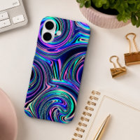 Cool bleu turquoise violet rose Motif