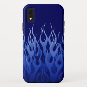 Etui iPhone Case-Mate Cool Blue Racing Flames Pin Stripes