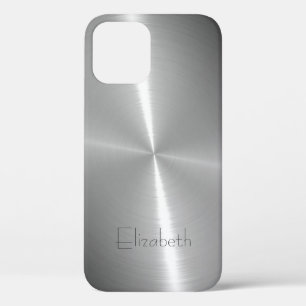 Case-Mate iPhone Case Cool brillant radial acier métallique