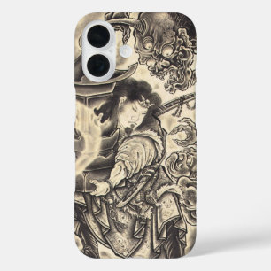 Coques iPhone 16 Cool classic vintage japanese demon tattoo