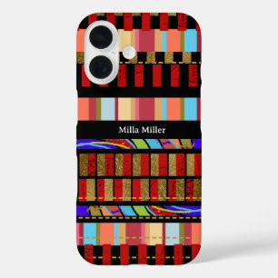 Coques iPhone 16 Cool de bandes de couleur