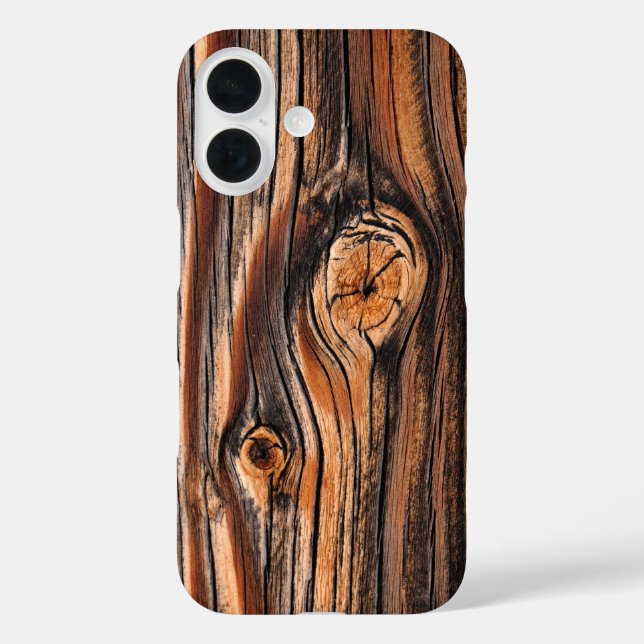 Coques Case-Mate iPhone Cool de texture bois unique (Verso)