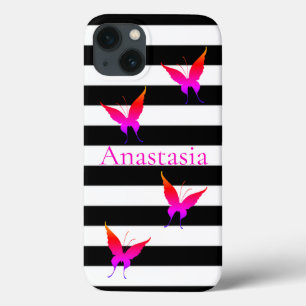 Case-Mate iPhone Case Cool, Extraordinaire, Bandes noires et blanches, P