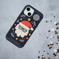 Cool Jolly Santa Claus Monogramme initial