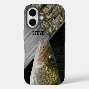 Coques iPhone 16 Cool masculin de la pêche au doré jaune