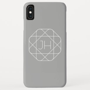 Case-Mate iPhone Case Cool monogram, style vibe   Grey & White