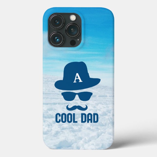 Coques Case-Mate iPhone Cool Papa Meilleur DAD Jamais personnalisé Monogra (Verso)