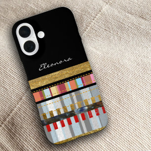 Coques iPhone 16 Cool rayures noir