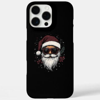 Coques iPhone 16 Pro Max Cool Santa with Sunglasses Christmas