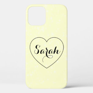 Case-Mate iPhone Case Cool tendance Jaune, Coeur