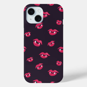 Coque Pour iPhone 15 Cool Vampire Lèvres Et Fangs Motif