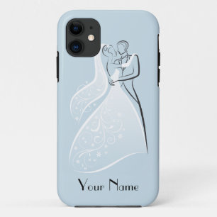 Coque iPhone 11 Coordination bleue de danseurs de mariage de