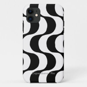 Etui iPhone Case-Mate copacabana noir et blanc, RJ