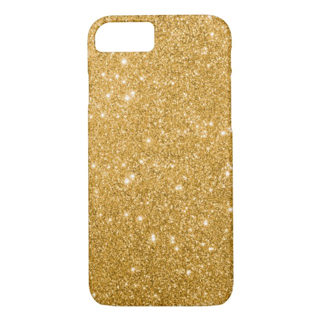 Coques Case-Mate iPhone Copie d'étincelle de parties scintillantes d'or (Dos)