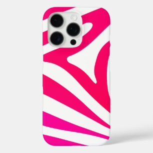 Coques iPhone 16 Pro Copie magenta de zèbre de belles roses indien