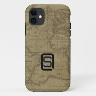 Etui iPhone Case-Mate Copie vintage de carte du monde de Coque-Compagnon