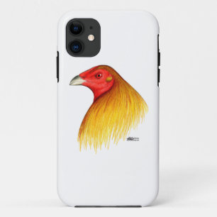 Coque iPhone 11 Coq de combat doublé