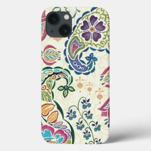 iPhone 13 Case Coq décoratif et fleurs colorées