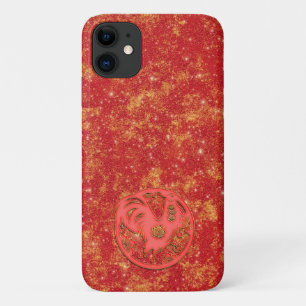 Case-Mate iPhone Case Coq du zodiaque du Nouvel An lunaire chinois or ro