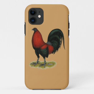 Coques Pour iPhone Coq Rouge Noir BB Américain