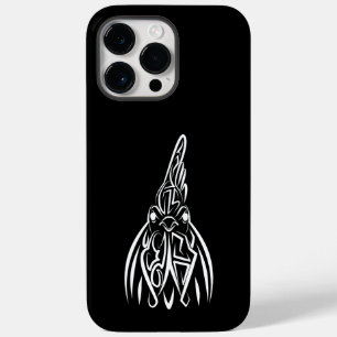 Coque Pour Pour iPhone 14 Pro Max Coq tribal noir et blanc