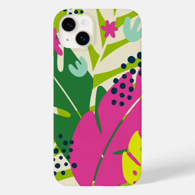 Coques Case-Mate iPhone Coque-coque iphone Abstrait Tropical (Verso)