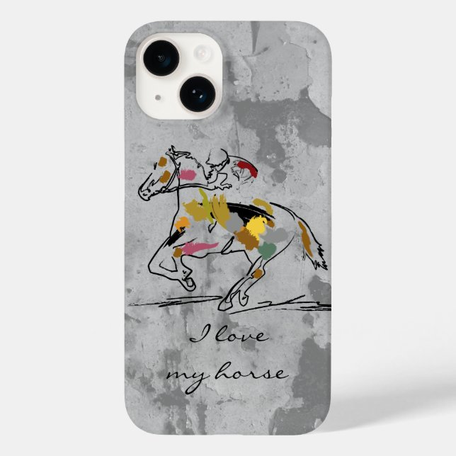 Coques Case-Mate iPhone Coque-coque iphone de course à cheval (Verso)