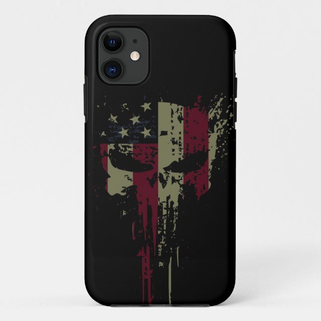 Coques Case-Mate iPhone Coque-coque iphone de Grunge America (Dos)