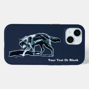 Coque Pour iPhone 15 Coque-coque iphone de loup foncé