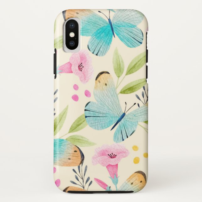 Coques Case-Mate iPhone Coque-coque iphone de papillon lunaire (Dos)