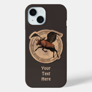 Coque Pour iPhone 15 Coque-coque iphone de patchs de Moose Aviation