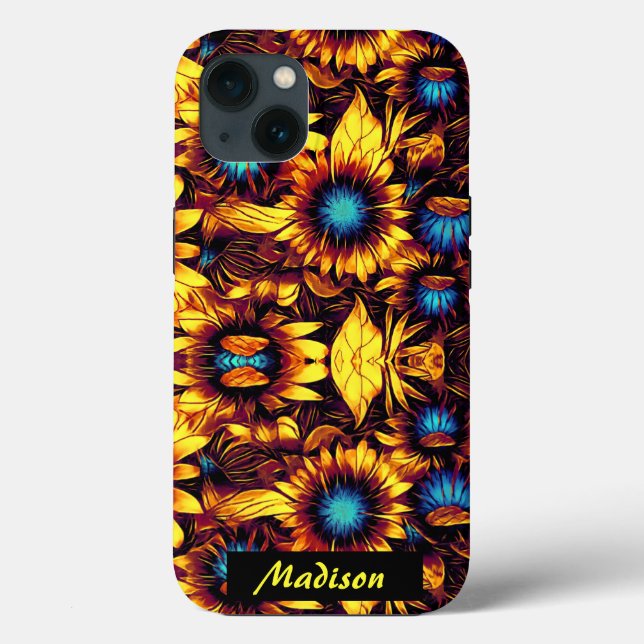 Coques Case-Mate iPhone Coque-coque iphone de tournesol lumineux (Verso)
