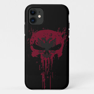 Case-Mate iPhone Case Coque-coque iphone du crâne Red Grunge