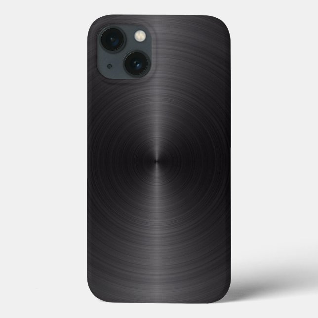 Coques Case-Mate iPhone Coque-coque iphone en acier noir (Verso)