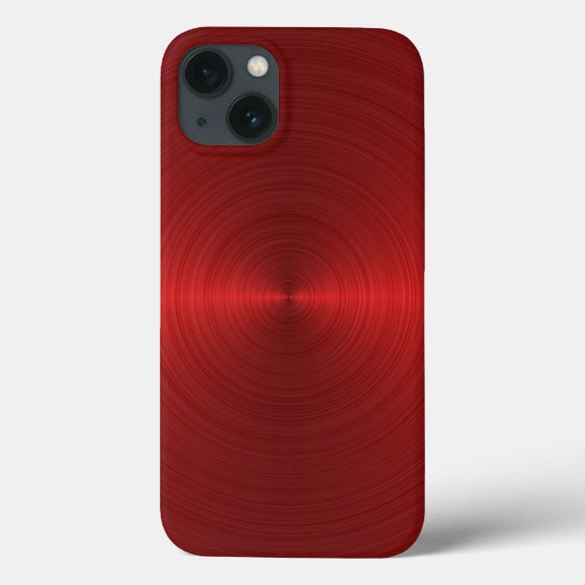 Coques Case-Mate iPhone Coque-coque iphone en acier rouge (Verso)