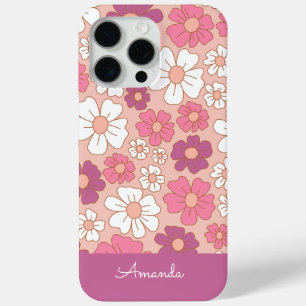 Coque iPhone 15 Pro Max Coque-coque iphone floral blanc