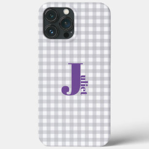 Case-Mate iPhone Case coque-coque iphone gris en vichy