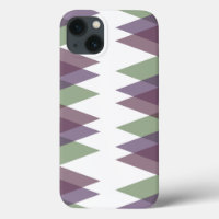 Coque-coque iphone Mauve et triangles verts