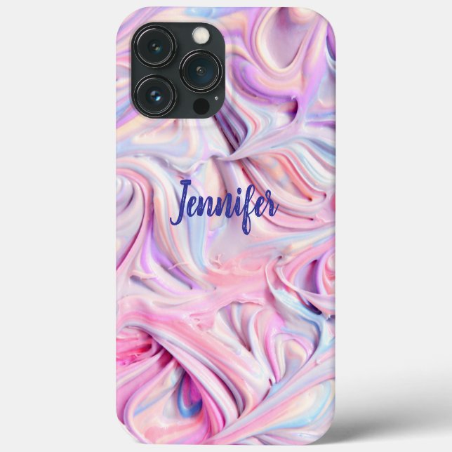 Coques Case-Mate iPhone Coque-coque iphone personnalisé - -maté rose bleu (Verso)