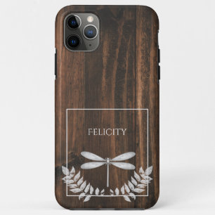 Case-Mate iPhone Case Coque-coque iphone rustique de libellules d'argent