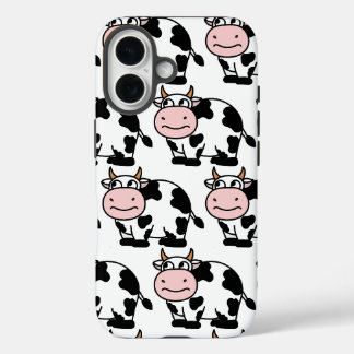 Coques iPhone 16 "coque iphone Motif de la vache caricature