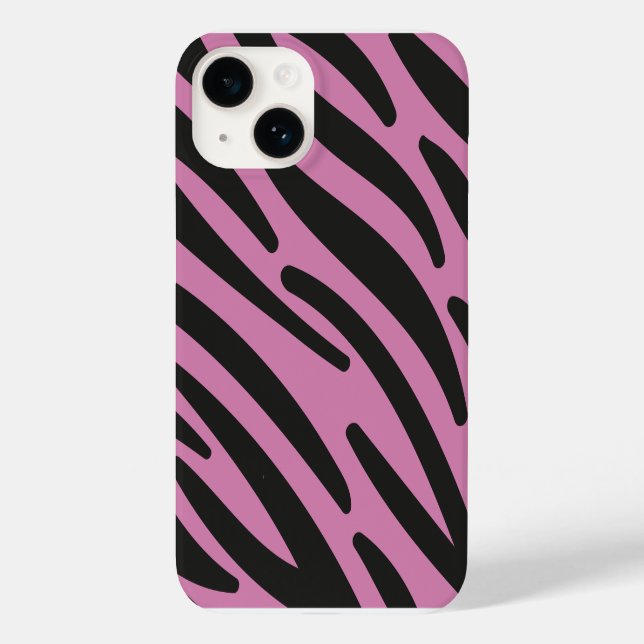 Coques Case-Mate iPhone Coque-Mate à rayures roses Zèbre (Verso)
