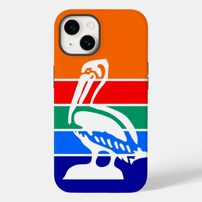 Coques Case-Mate iPhone Coque-Mate de pomme patriotique, drapeau de Saint- (Verso)