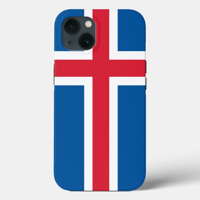 Coques Case-Mate iPhone Coque-Mate de pomme patriotique, drapeau islandais (Verso)