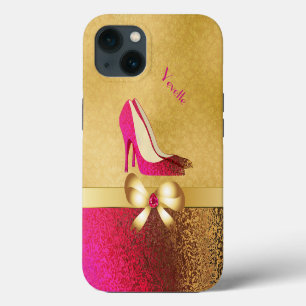 Case-Mate iPhone Case Coque-Mate iP de Stiletto à la mode rose et or