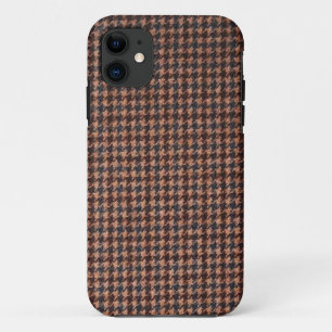 Coque iPhone 11 Coque: Tissu Tweed Brown