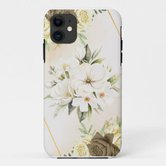 coques iphone 11 aquarelle florale