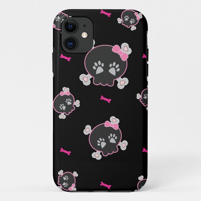 Coques Case-Mate iPhone Coques iphone de crâne de pattes (Dos)